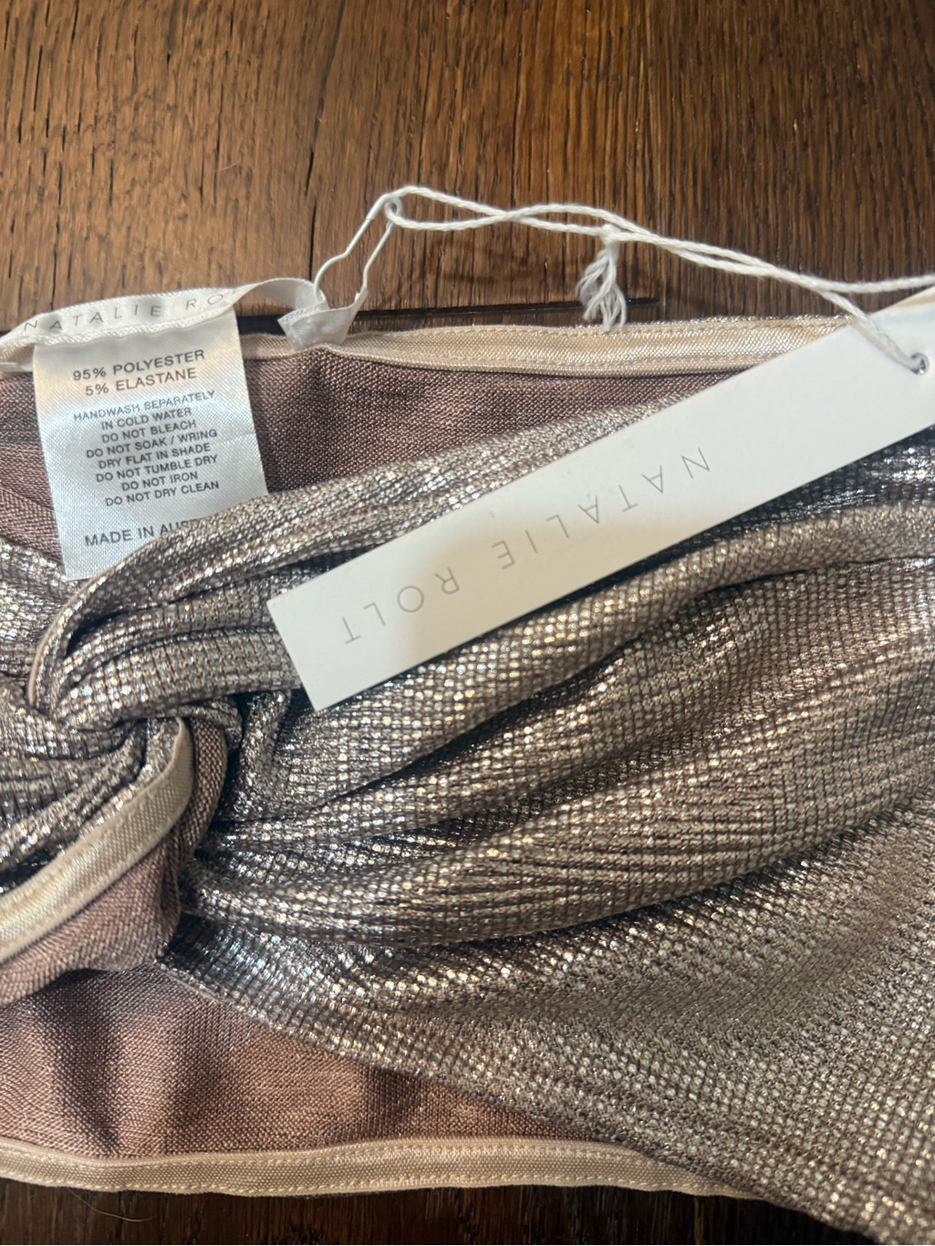 Natalie Rolt Saskia Crop Top In Light Silver — image 3 of 4
